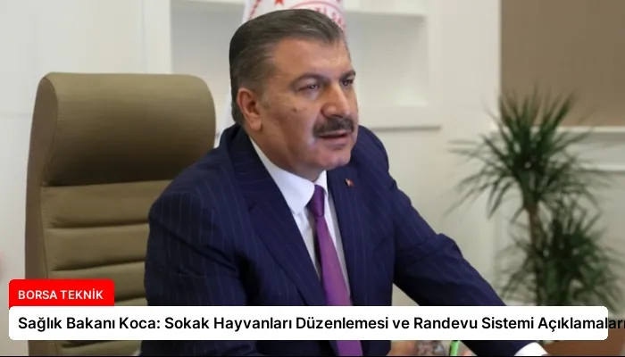Sağlık Bakanı Koca: Sokak Hayvanları Düzenlemesi ve Randevu Sistemi Açıklamaları