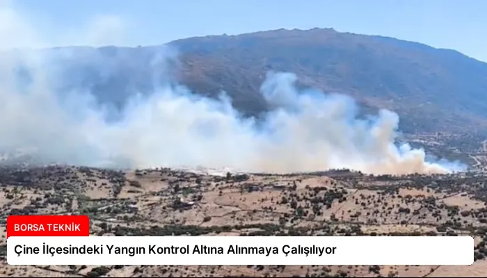 Çine İlçesindeki Yangın Kontrol Altına Alınmaya Çalışılıyor