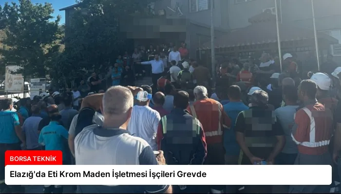 Elazığ’da Eti Krom Maden İşletmesi İşçileri Grevde