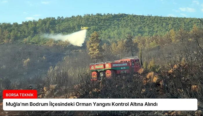 Muğla’nın Bodrum İlçesindeki Orman Yangını Kontrol Altına Alındı