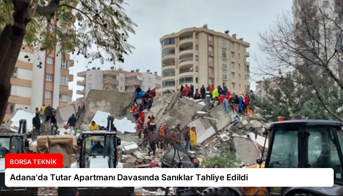 Adana’da Tutar Apartmanı Davasında Sanıklar Tahliye Edildi