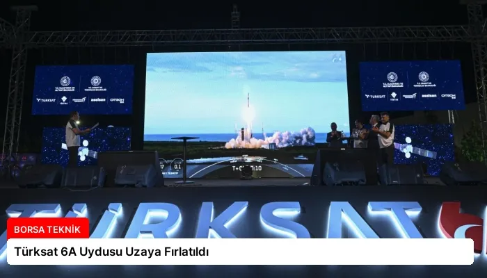 Türksat 6A Uydusu Uzaya Fırlatıldı
