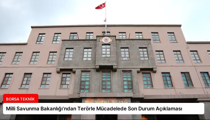 Milli Savunma Bakanlığı’ndan Terörle Mücadelede Son Durum Açıklaması