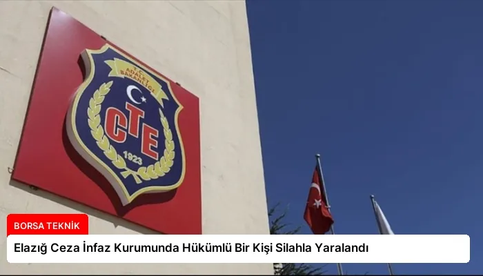 Elazığ Ceza İnfaz Kurumunda Hükümlü Bir Kişi Silahla Yaralandı
