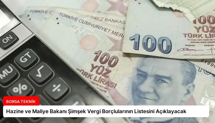 Hazine ve Maliye Bakanı Şimşek Vergi Borçlularının Listesini Açıklayacak