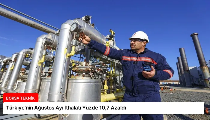 Türkiye’nin Ağustos Ayı İthalatı Yüzde 10,7 Azaldı