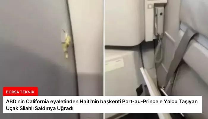ABD’nin California eyaletinden Haiti’nin başkenti Port-au-Prince’e Yolcu Taşıyan Uçak Silahlı Saldırıya Uğradı