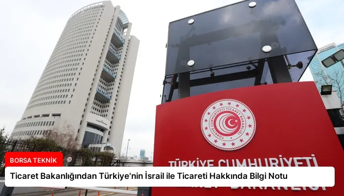 Ticaret Bakanlığından Türkiye’nin İsrail ile Ticareti Hakkında Bilgi Notu