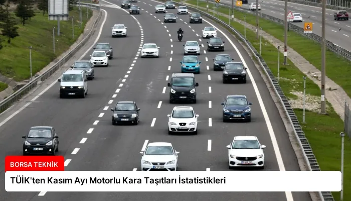 TÜİK’ten Kasım Ayı Motorlu Kara Taşıtları İstatistikleri