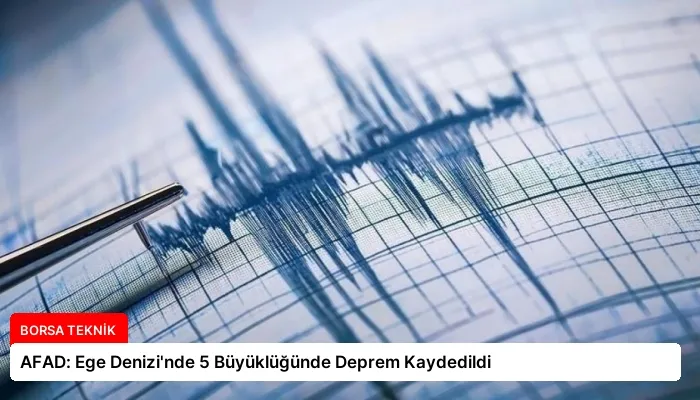 AFAD: Ege Denizi’nde 5 Büyüklüğünde Deprem Kaydedildi