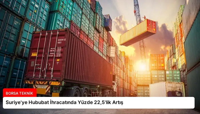 Suriye’ye Hububat İhracatında Yüzde 22,5’lik Artış