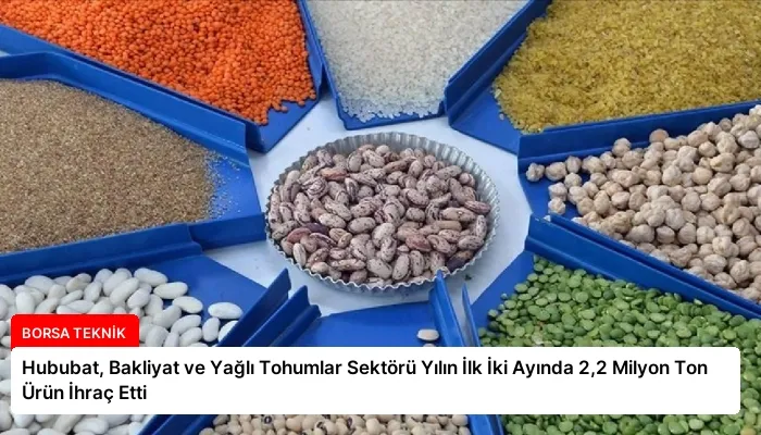 Hububat, Bakliyat ve Yağlı Tohumlar Sektörü Yılın İlk İki Ayında 2,2 Milyon Ton Ürün İhraç Etti