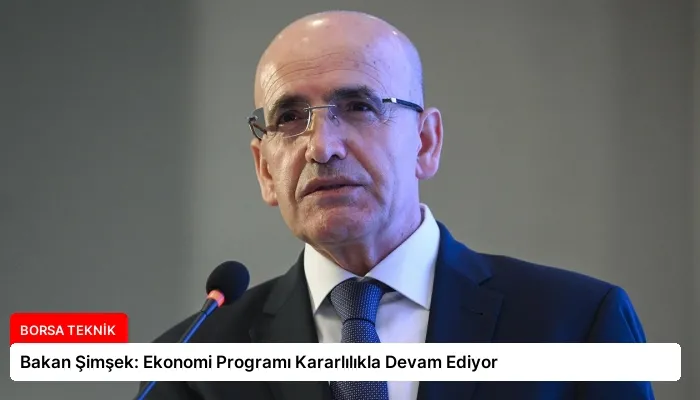 Bakan Şimşek: Ekonomi Programı Kararlılıkla Devam Ediyor