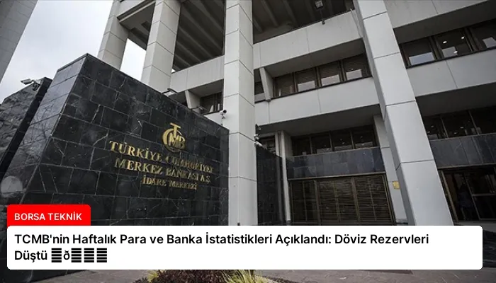 TCMB’nin Haftalık Para ve Banka İstatistikleri Açıklandı: Döviz Rezervleri Düştü ⏬👇