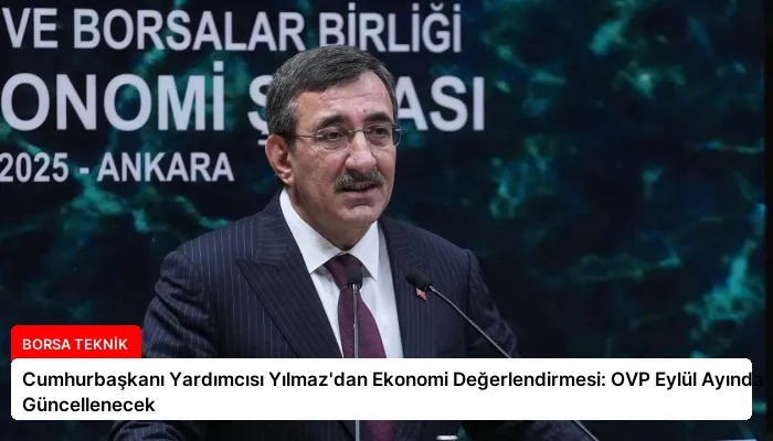 Cumhurbaşkanı Yardımcısı Yılmaz’dan Ekonomi Değerlendirmesi: OVP Eylül Ayında Güncellenecek