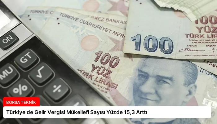Türkiye’de Gelir Vergisi Mükellefi Sayısı Yüzde 15,3 Arttı
