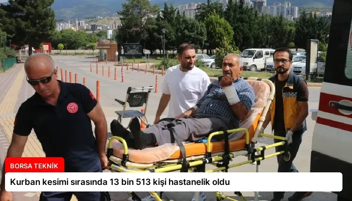 Kurban kesimi sırasında 13 bin 513 kişi hastanelik oldu