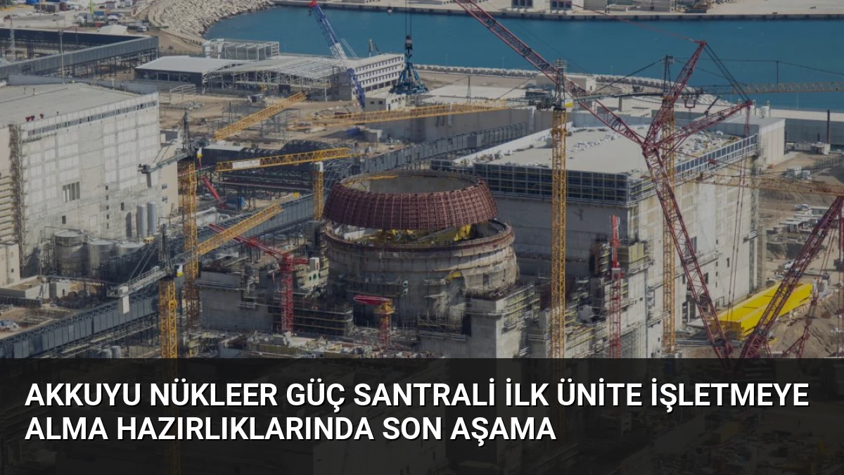 Akkuyu Nükleer Güç Santrali İlk Ünite İşletmeye Alma Hazırlıklarında Son Aşama
