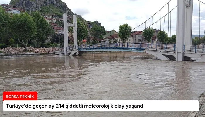 Türkiye’de geçen ay 214 şiddetli meteorolojik olay yaşandı