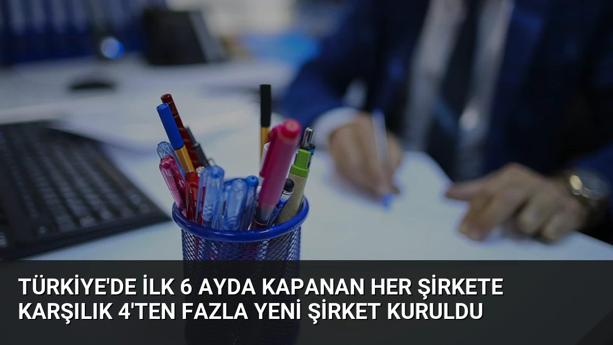 Türkiye’de İlk 6 Ayda Kapanan Her Şirkete Karşılık 4’ten Fazla Yeni Şirket Kuruldu