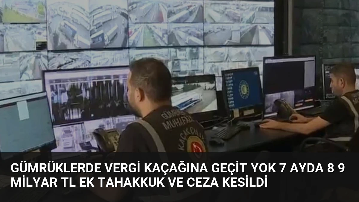 Gümrüklerde Vergi Kaçağına Geçit Yok 7 Ayda 8 9 Milyar TL Ek Tahakkuk ve Ceza Kesildi