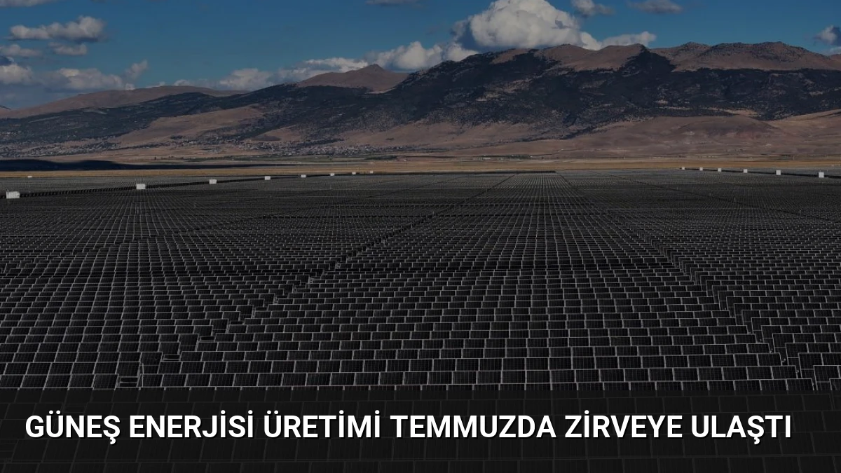 Güneş Enerjisi Üretimi Temmuzda Zirveye Ulaştı