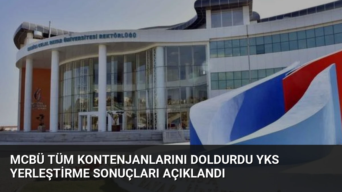 MCBÜ Tüm Kontenjanlarını Doldurdu YKS Yerleştirme Sonuçları Açıklandı