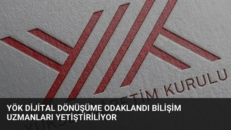 YÖK Dijital Dönüşüme Odaklandı Bilişim Uzmanları Yetiştiriliyor