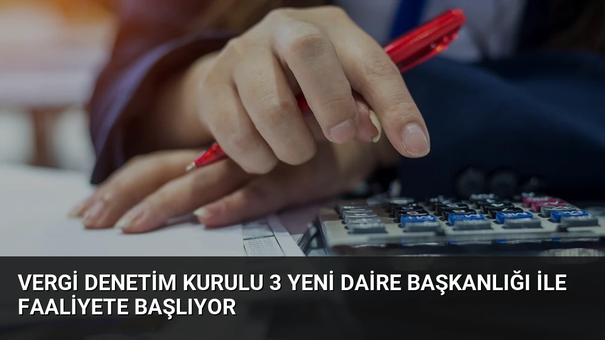 Vergi Denetim Kurulu 3 Yeni Daire Başkanlığı ile Faaliyete Başlıyor